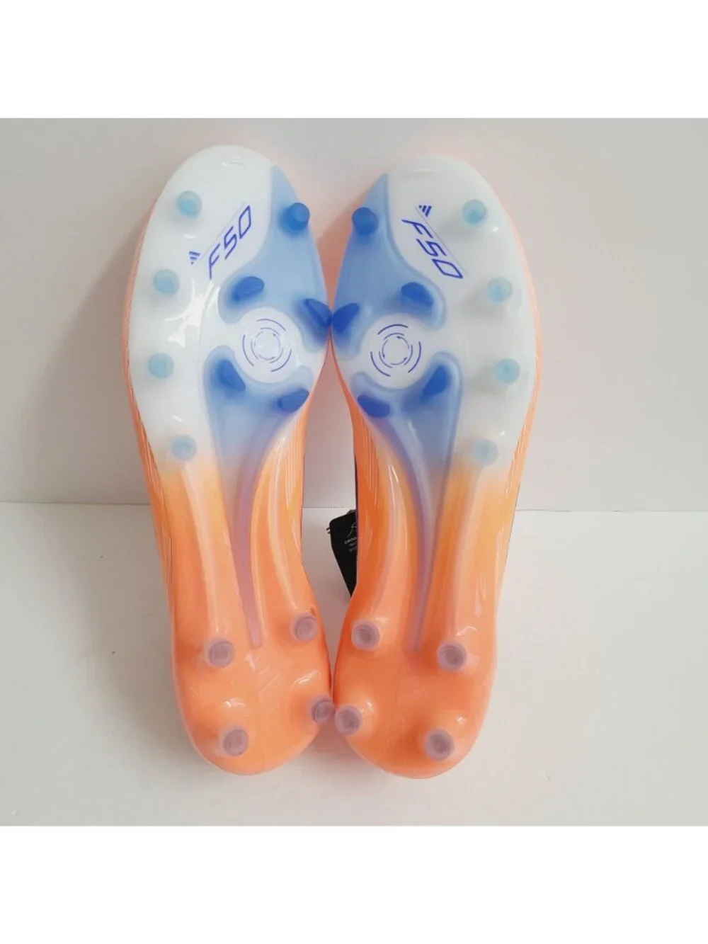 NEW Adidas F50 Elite AG Soccer Cleats BAG INSOLES JH7637 Size 9.5 Orange